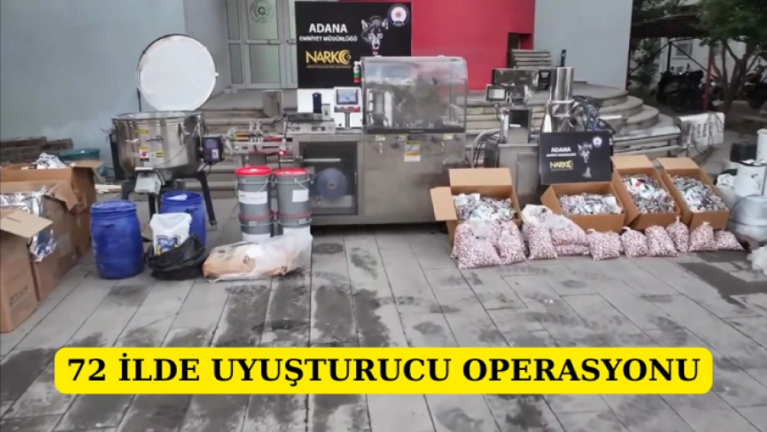 72 İlde Uyuşturucu Operasyonu