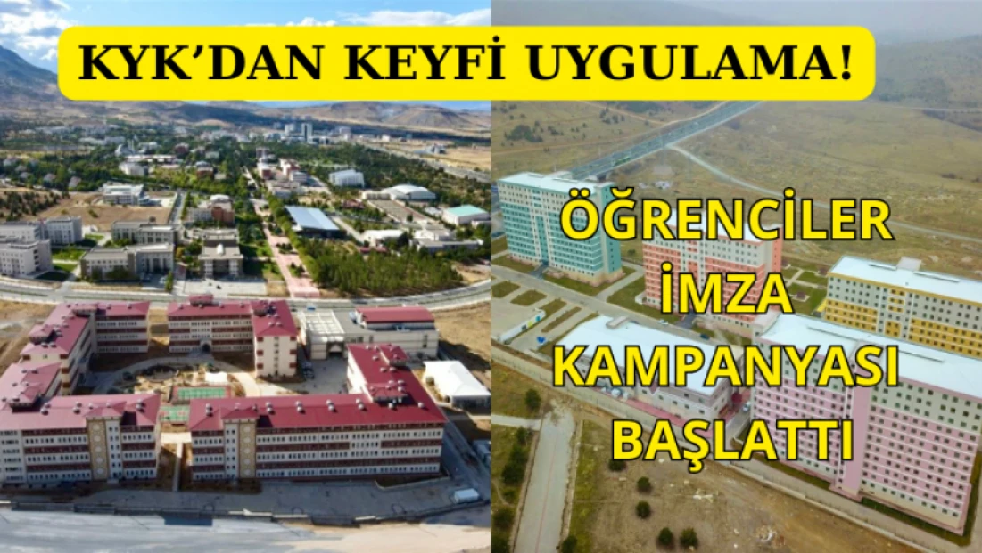 KYK'dan keyfi uygulama!