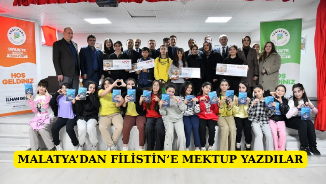 Malatya’dan Filistin’e mektup yazdılar