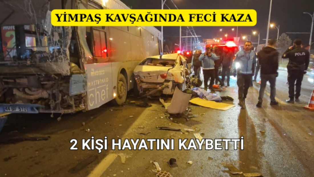 Yimpaş Kavşağında Feci Kaza