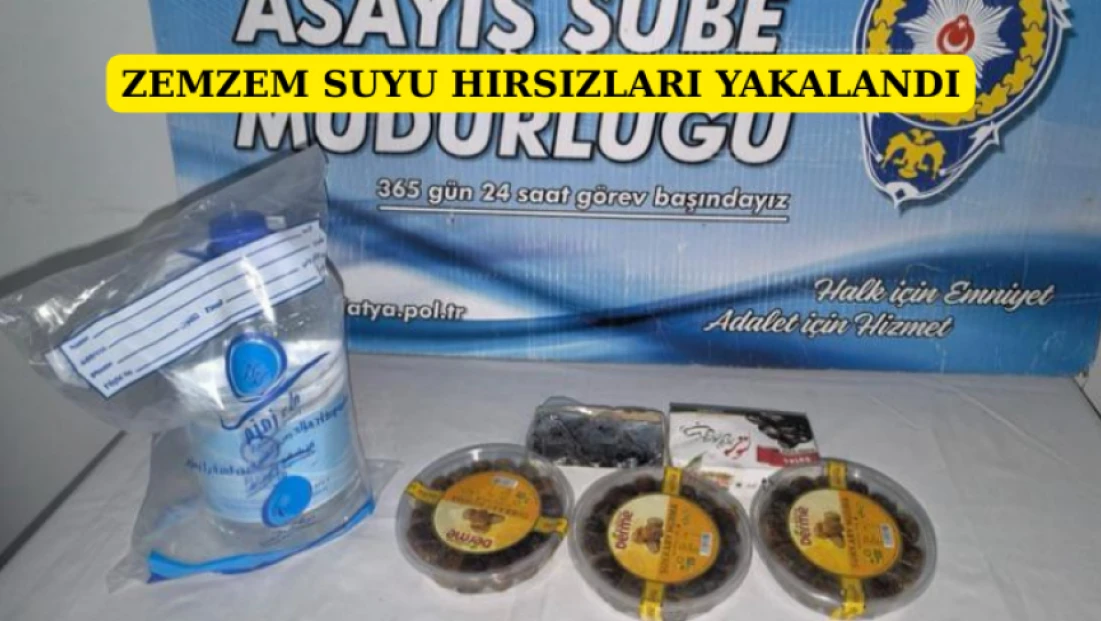 Zemzem suyu hırsızları yakalandı