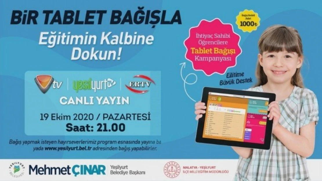 Bir tablet bağışla