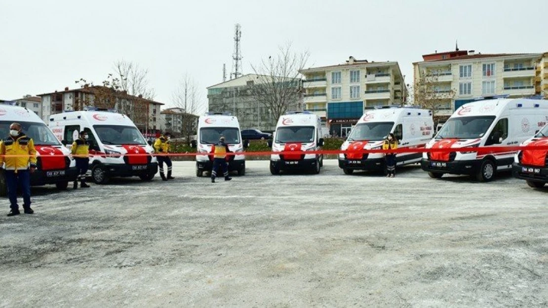 112'ye 9 ambulans takviyesi