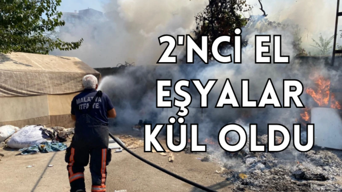 2'nci el eşyalar kül oldu