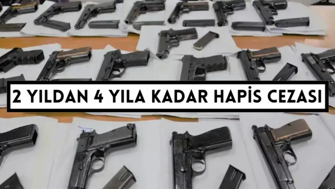 2 yıldan 4 yıla kadar hapis cezası