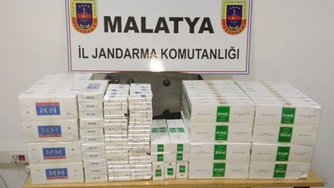 Malatya'da 4 bin 440 paket kaçak sigara ele geçirildi