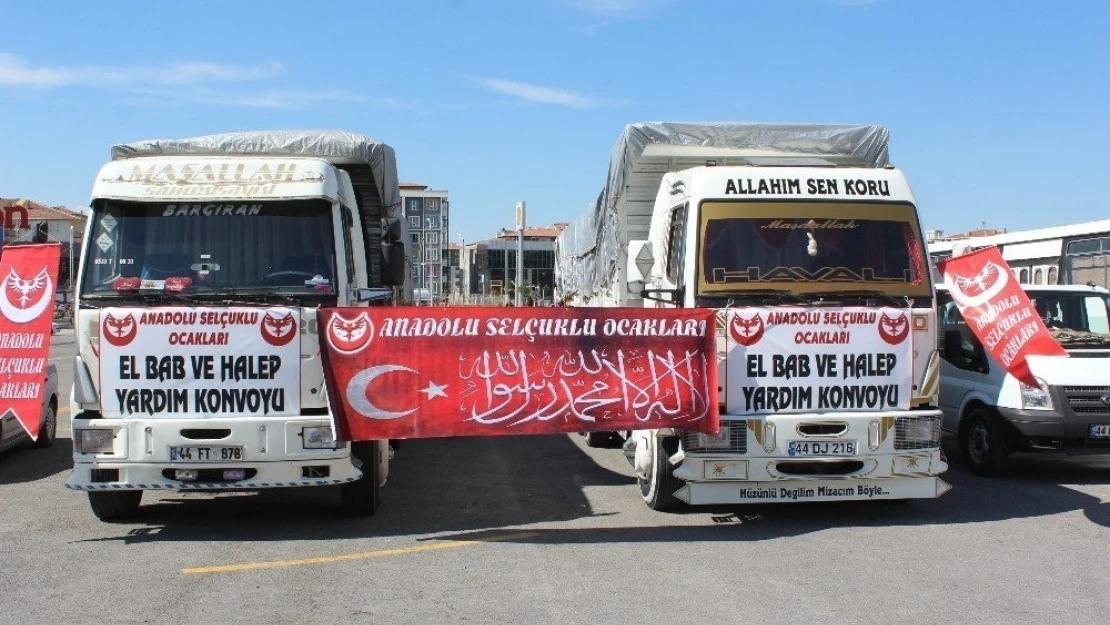 Malatya'dan El Bab ve Halep'e destek
