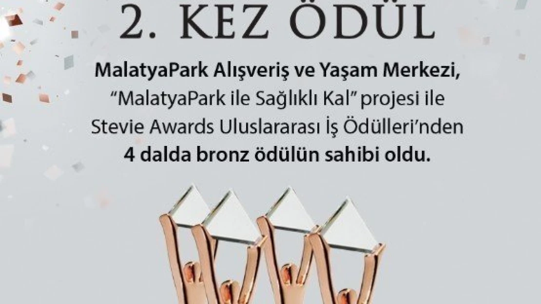 Malatyapark ödüle doymuyor
