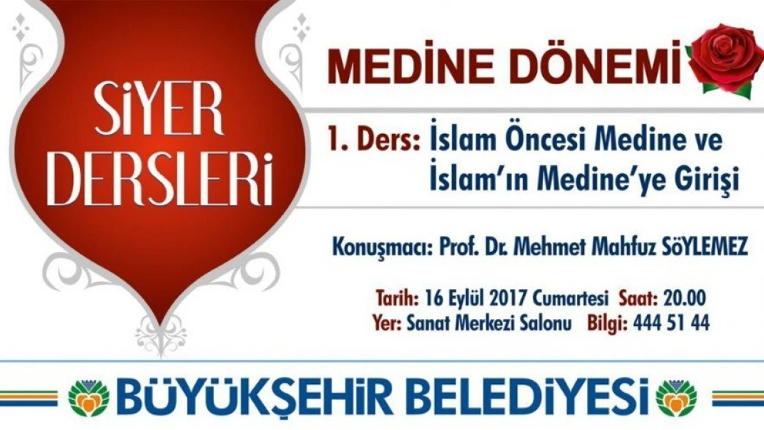 Siyer dersleri yeniden başlıyor
