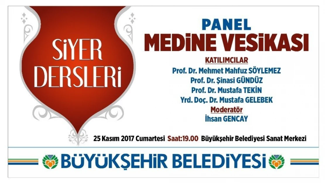 Büyükşehir'den panele davet
