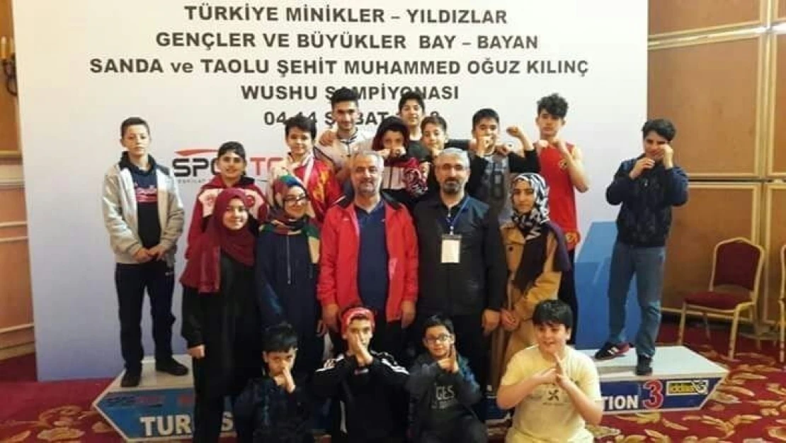 Malatyalı sporcular Wushu şampiyonasından dereceyle döndü
