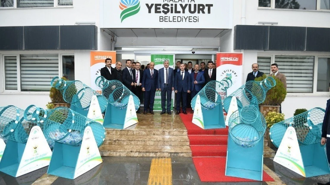 Yeşilyurt Belediyesi'nden 'Geri dönüşüm sepet şişe' projesi
