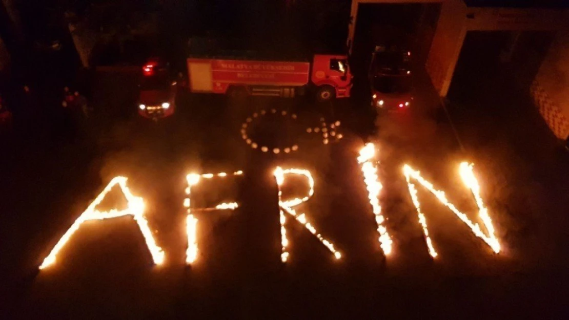 Malatya itfaiyesinden Afrin ateşi
