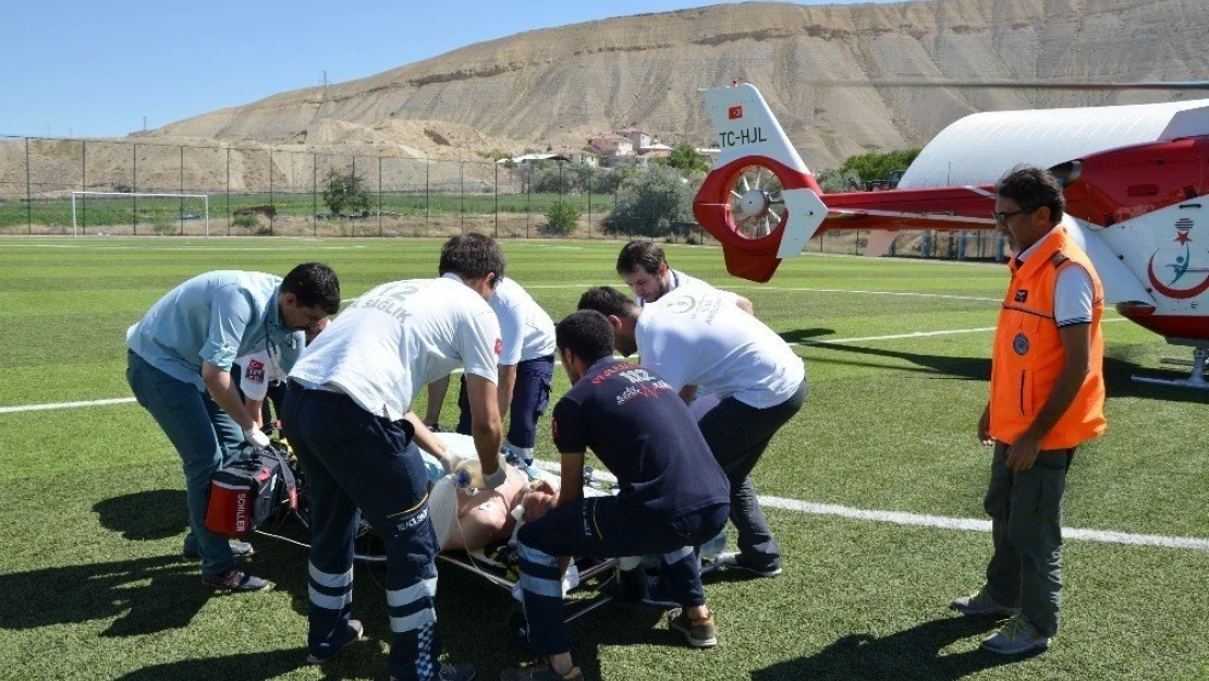 Kalp krizi geçirdi! İmdadına hava ambulansı yetişti