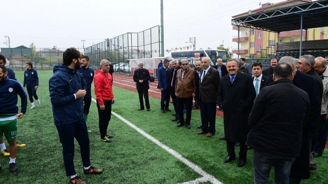 Muhtarlardan Yeşilyurt Belediyespor'a moral ziyareti