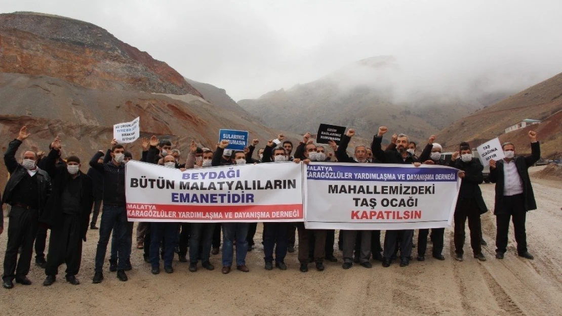 Malatya Karagöz'de eylem