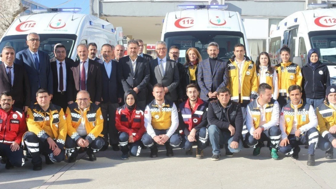 Adıyaman'da 4 yeni ambulans hizmete girdi