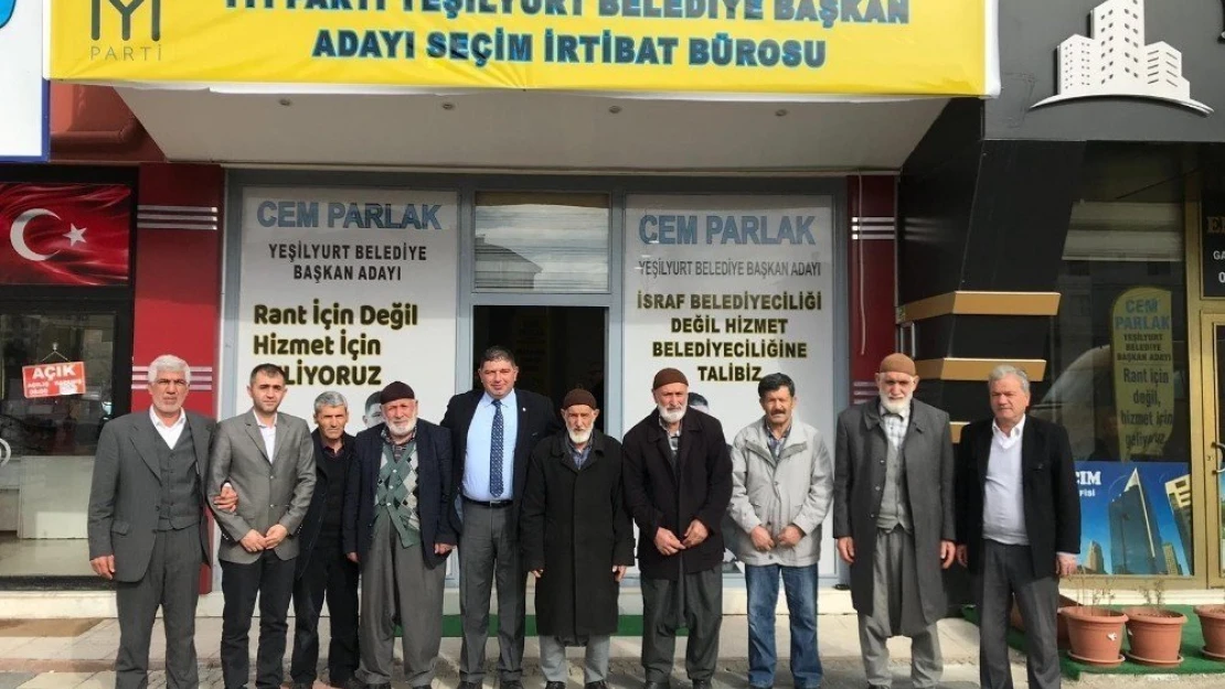 İYİ Parti Yeşilyurt adayı Cem Parlak'a ziyaret