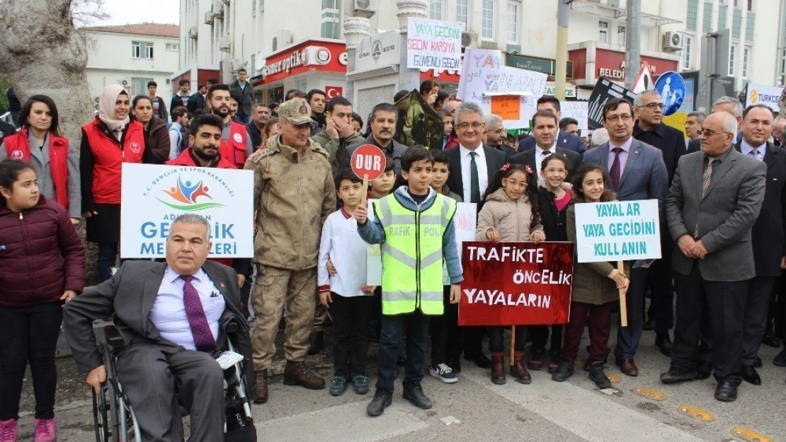 Adıyaman'da 'Yaya Öncelikli Trafik' etkinliği