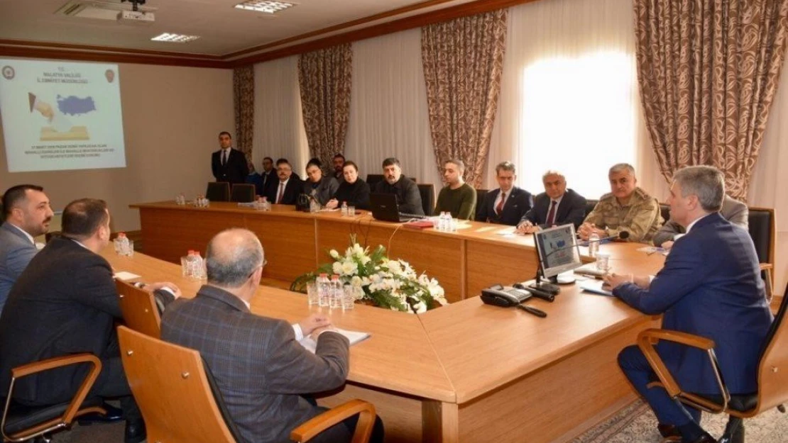 Malatya'da seçim güvenliği toplantısı