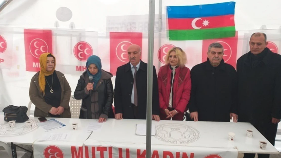 MHP'li kadınlardan 'Hocalı Katliamı' sergisi