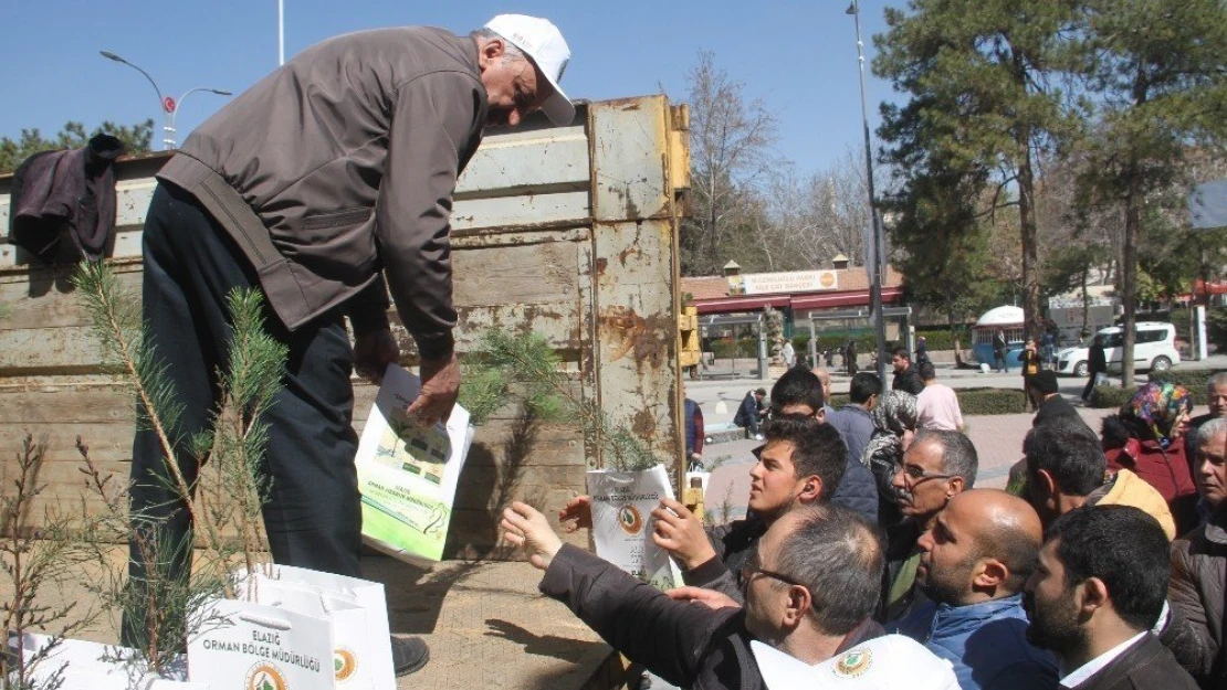 Elazığ'da 2 bin 250 fidan dağıtıldı