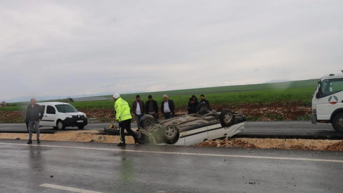 Kahta'da otomobil takla attı: 5 yaralı