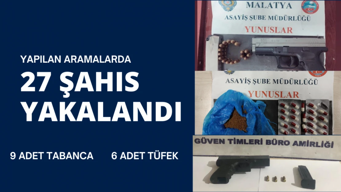 27 şahıs yakalandı