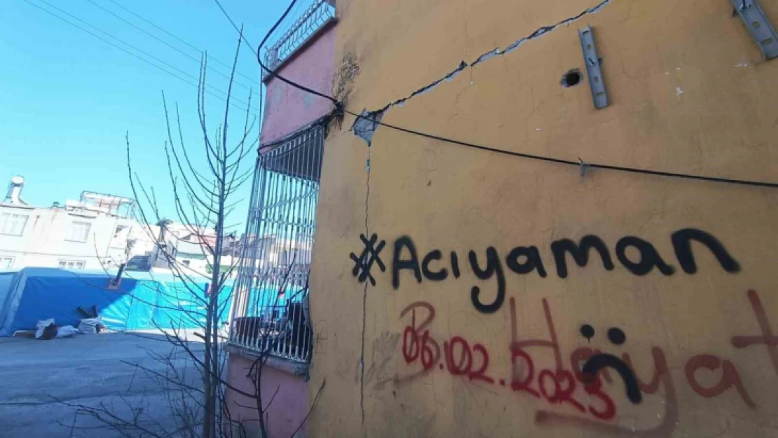 Adıyaman, acısını duvarlara yazdı: 'Acıyaman'