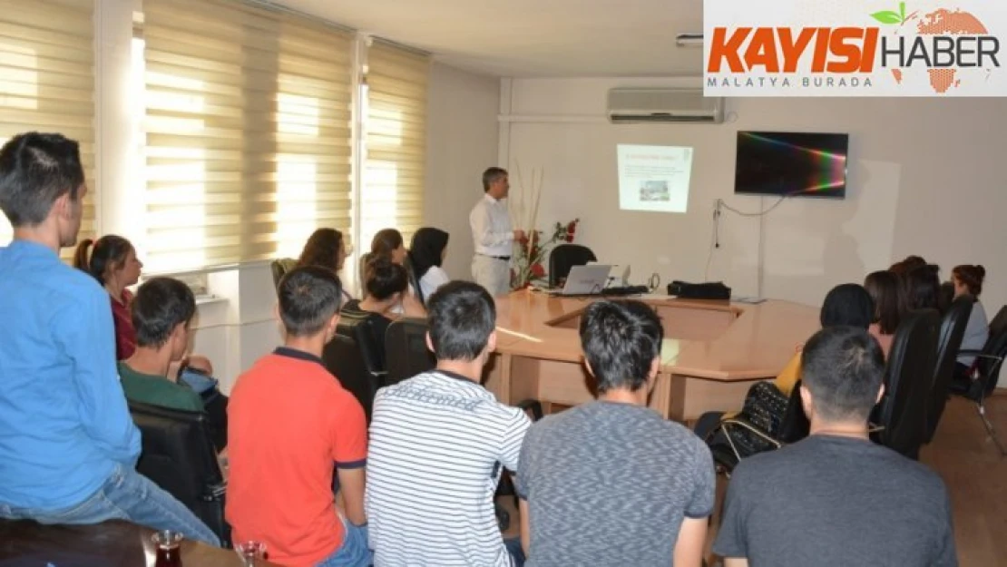 Adıyaman Belediyesi'nden stajyer öğrencilere iş güvenliği eğitimi