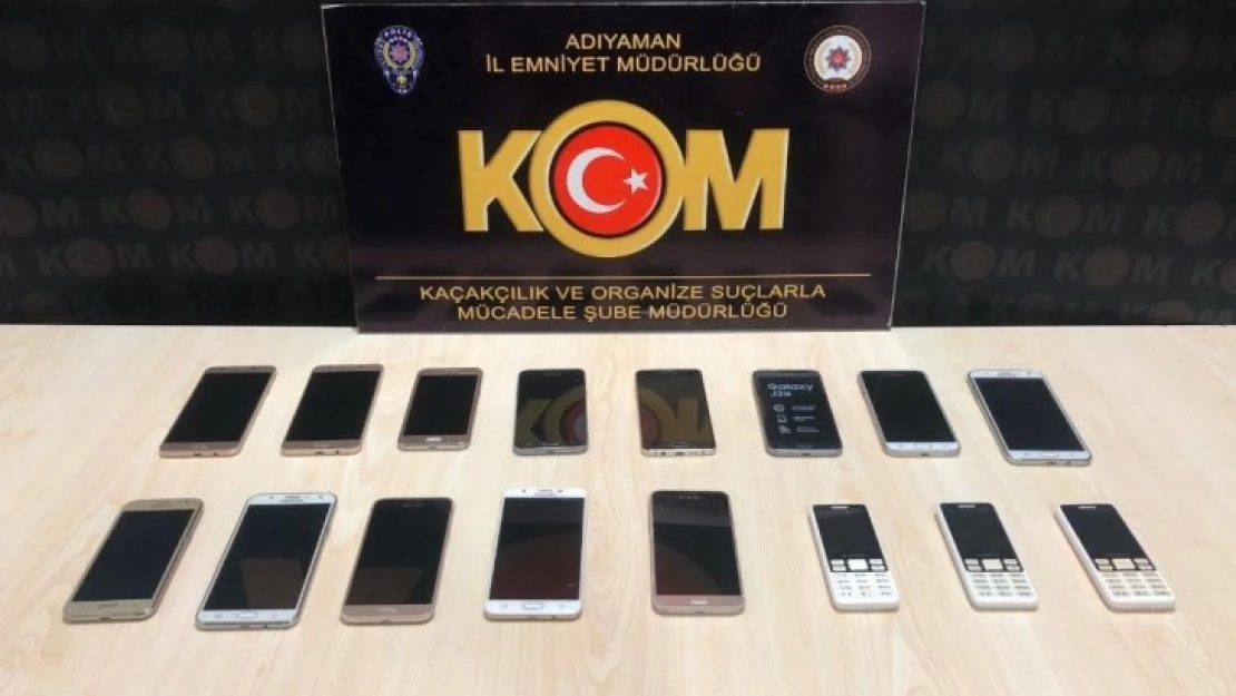 Adıyaman'da iş yerine 'cep telefonu' baskını