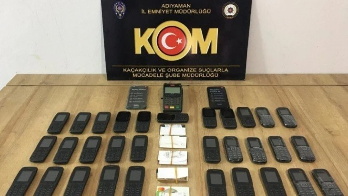 Adıyaman'da kaçak cep telefonu ele geçirildi