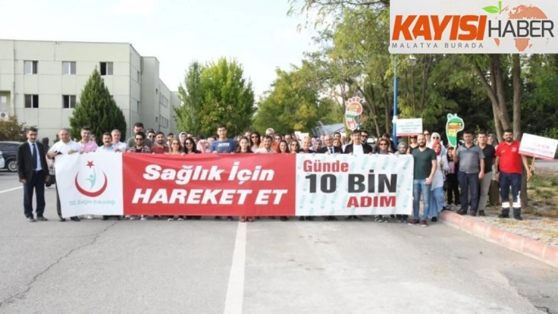 Adıyaman Üniversitesinde sağlıklı yaşam yürüyüşü yapıldı