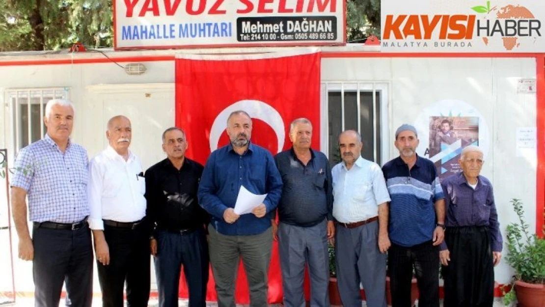 Adıyamanlı muhtarlardan HDP önündeki annelere destek