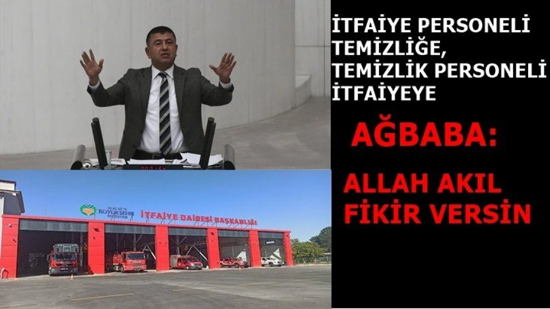 Ağbaba: Allah akıl fikir versin!