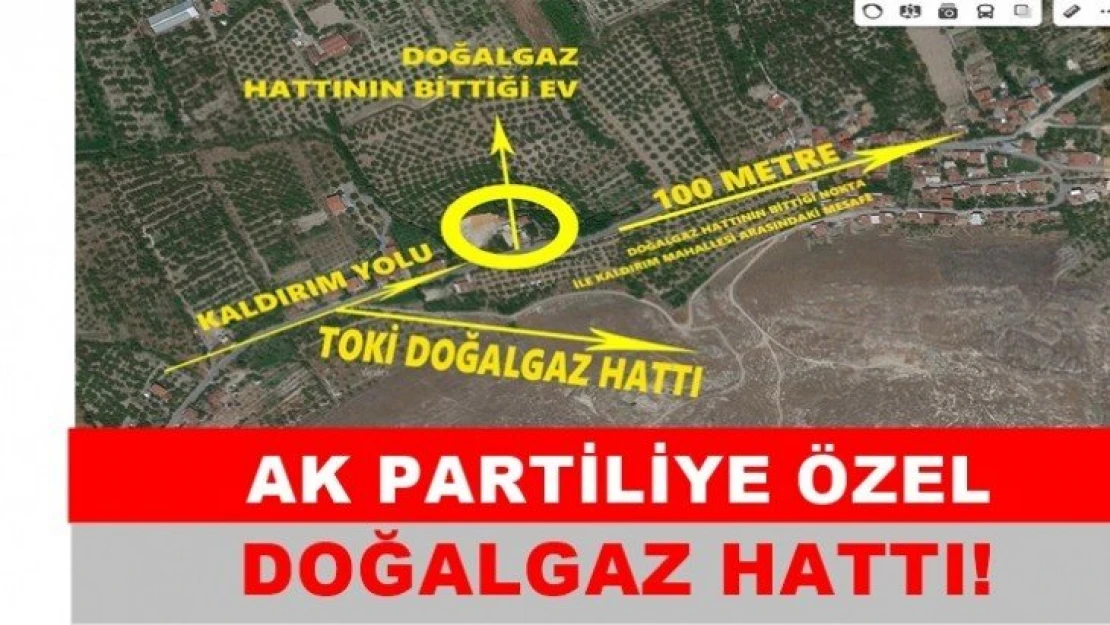 AK Partiliye özel doğalgaz hattı!