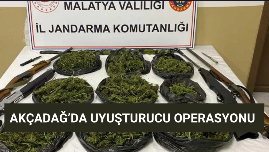 Akçadağ'da uyuşturucu operasyonu