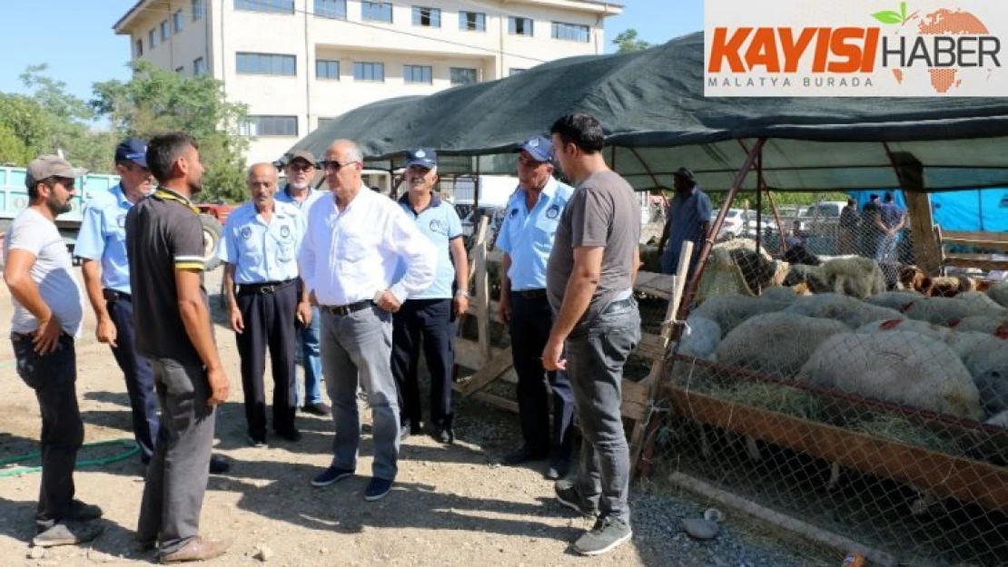 Başkan Karadağ hayvan pazarını denetledi