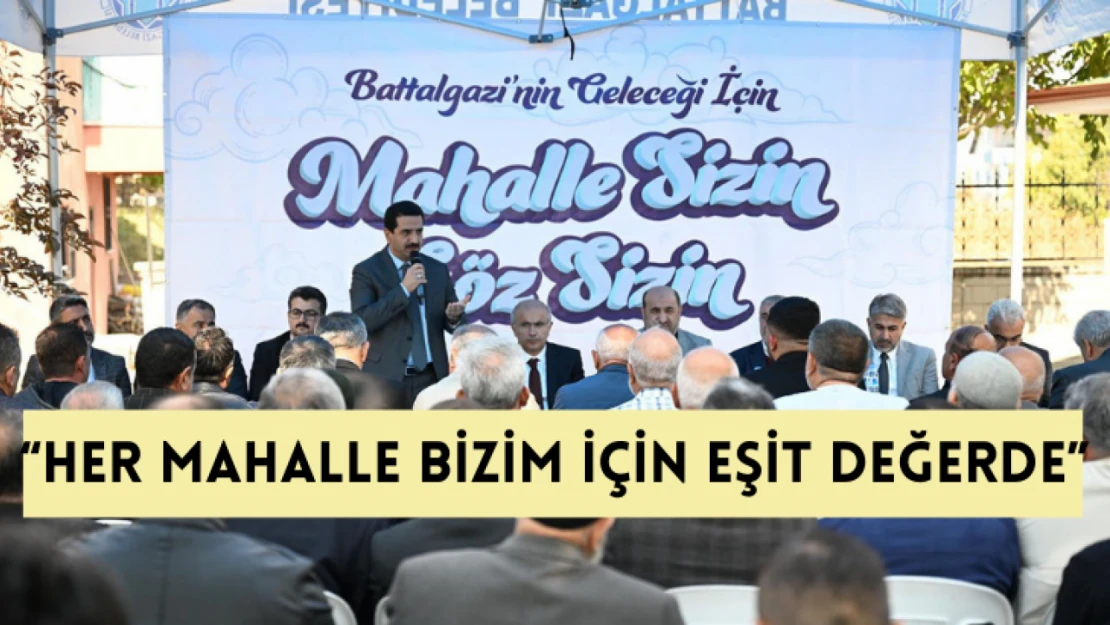 Başkan Taşkın: Her bir mahalle bizim için eşit değerde ve önemde