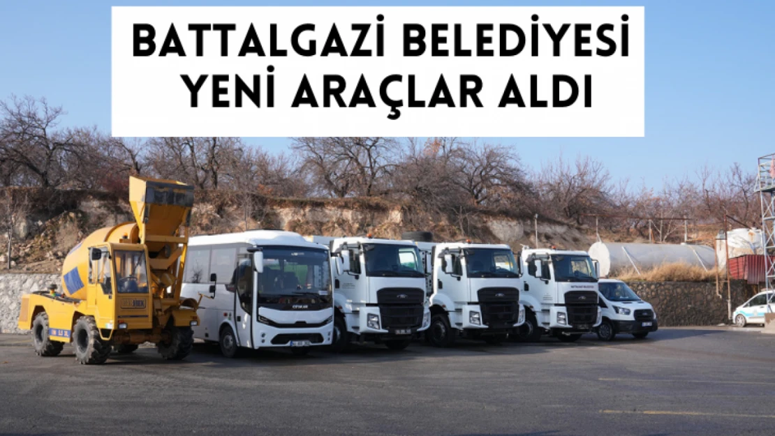 Battalgazi Belediyesi yeni araçlar aldı