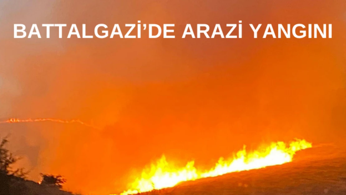 Battalgazi'de arazi yangını