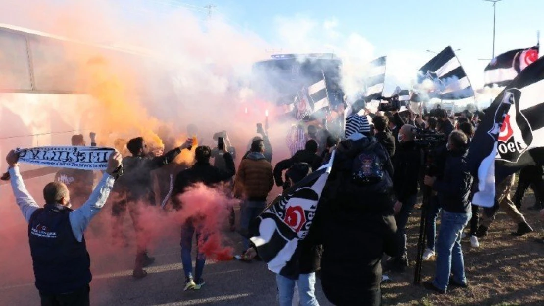 Beşiktaş'a Malatya'da coşkulu karşılama