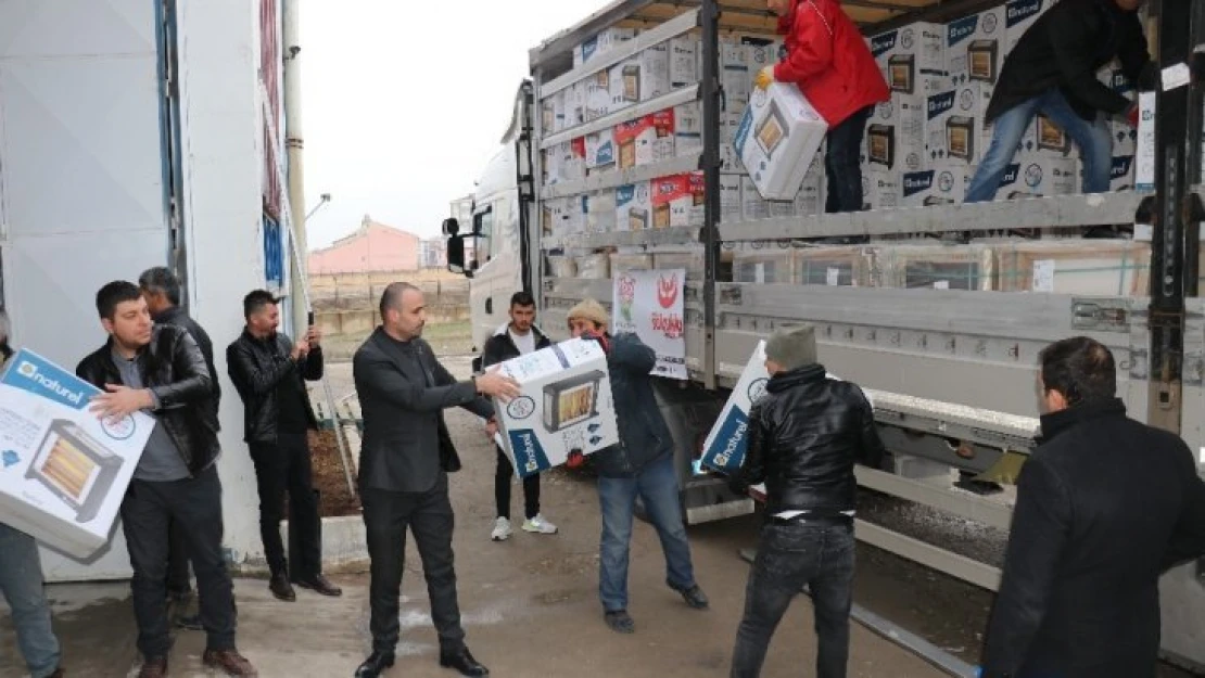 Deprem bölgesine 400 ısıtıcı yardımı