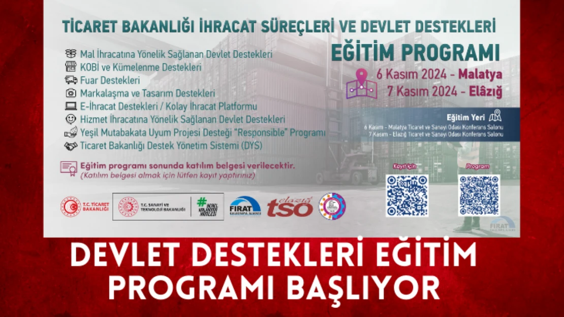 Devlet Destekleri Eğitim Programı başlıyor