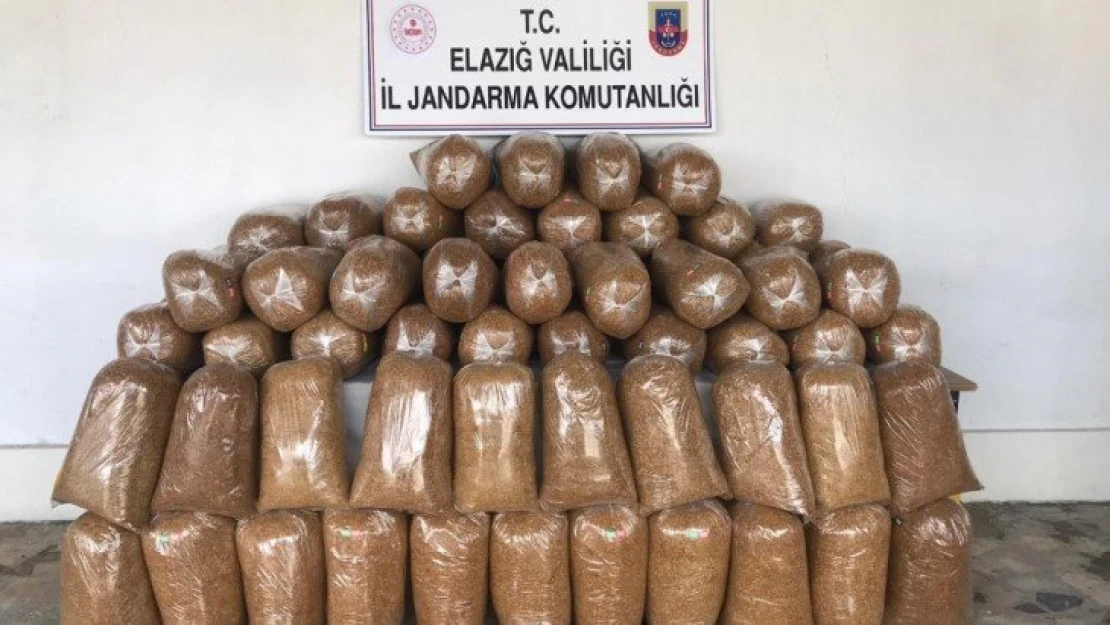 Elazığ'da 426 kilogram kaçak tütün ele geçirildi