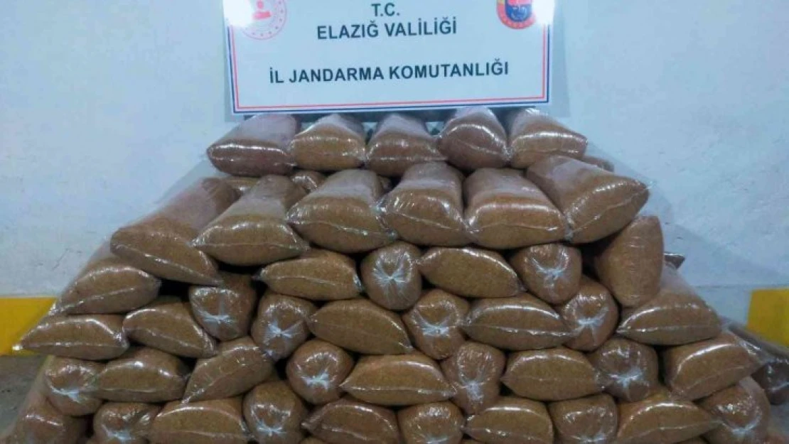 Elazığ'da 648 kilo kaçak tütün ele geçirildi