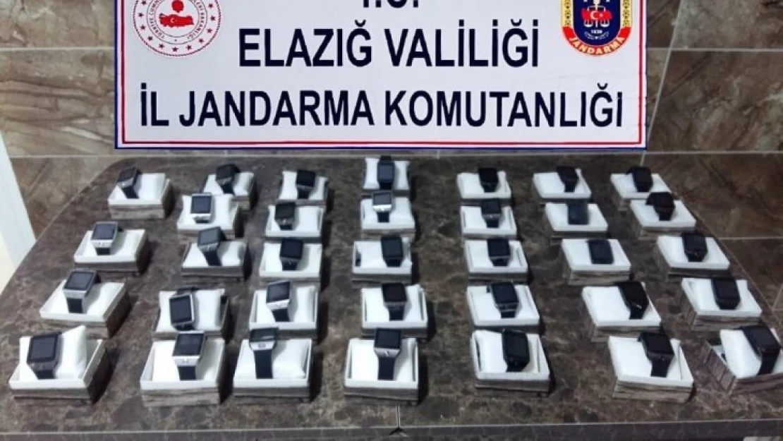 Elazığ'da gümrük kaçağı saatler ele geçirildi