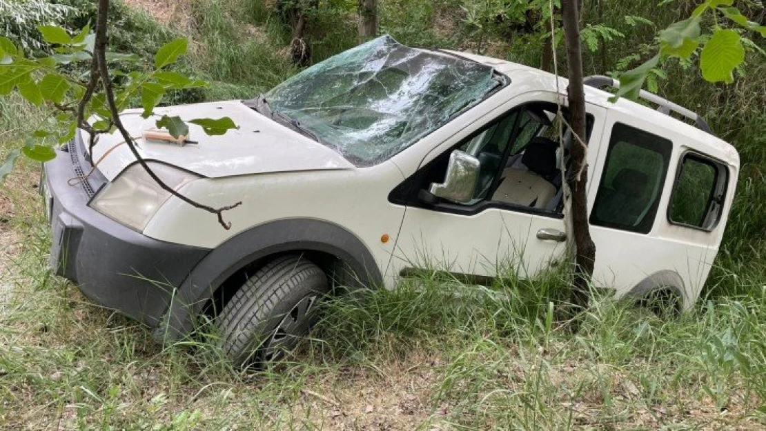 Elazığ'da hafif ticari araç şarampole uçtu: 3 yaralı