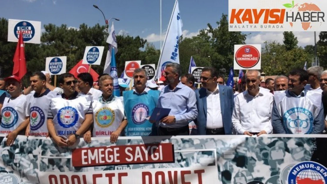 Elazığ'da Memur-Sen'den 'Emeğe Saygı Adalete Davet' çağrısı