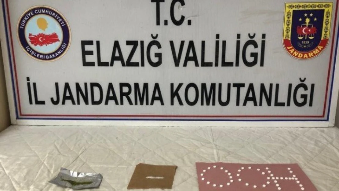 Elazığ'da uyuşturucu ile mücadele 2 şüpheli yakalandı